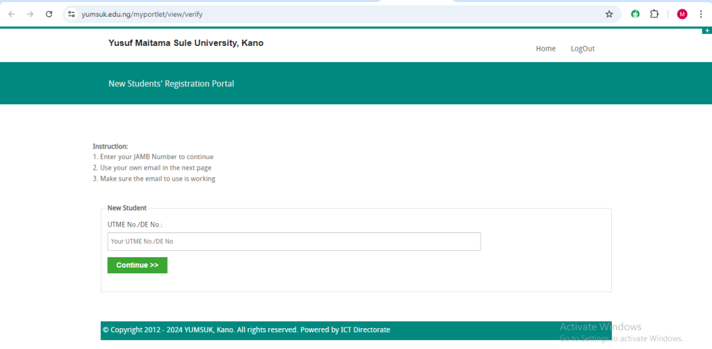 YUMSUK POST UTME Form 2024/2025 Is Out | Apply Now