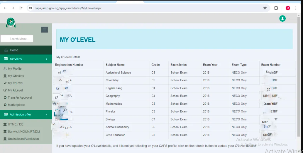 How to Check If Your O'level Result Has Been Uploaded to JAMB CAPS