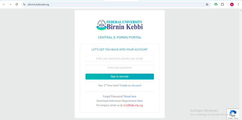 How To Apply for FUBK POST UTME Form