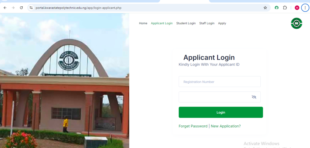 How To Check KWARAPOLY Admission List on School Portal