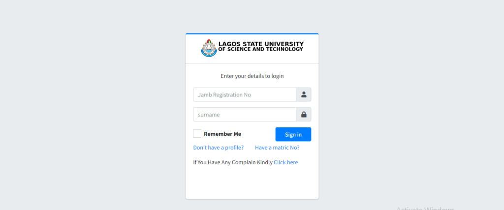 How To Check LASUSTECH Admission List on School Portal